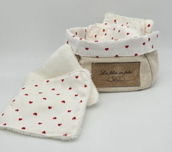 Panier Lingettes Coeurs – Image 2