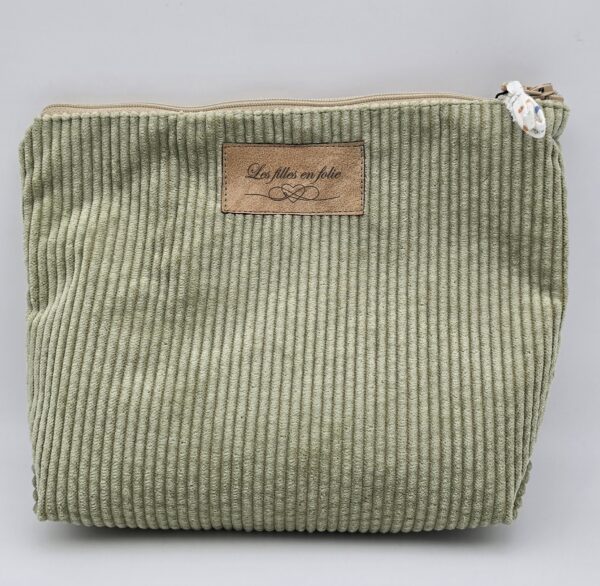 Trousse en Velours Vert