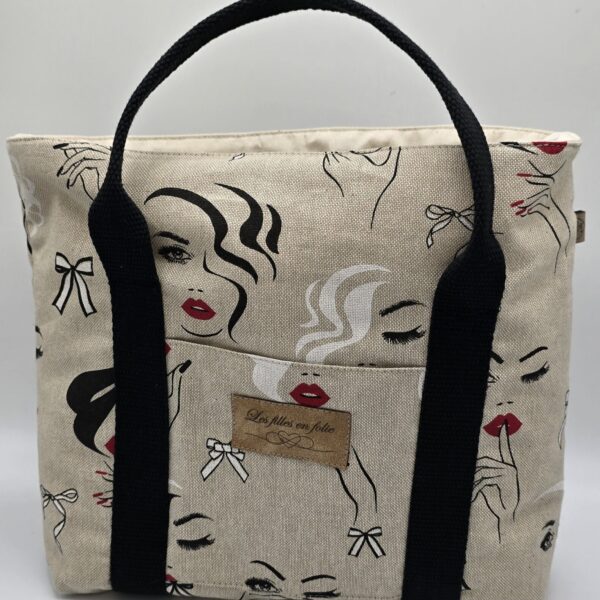 Sac cabas – Élégance rétro et audace graphique