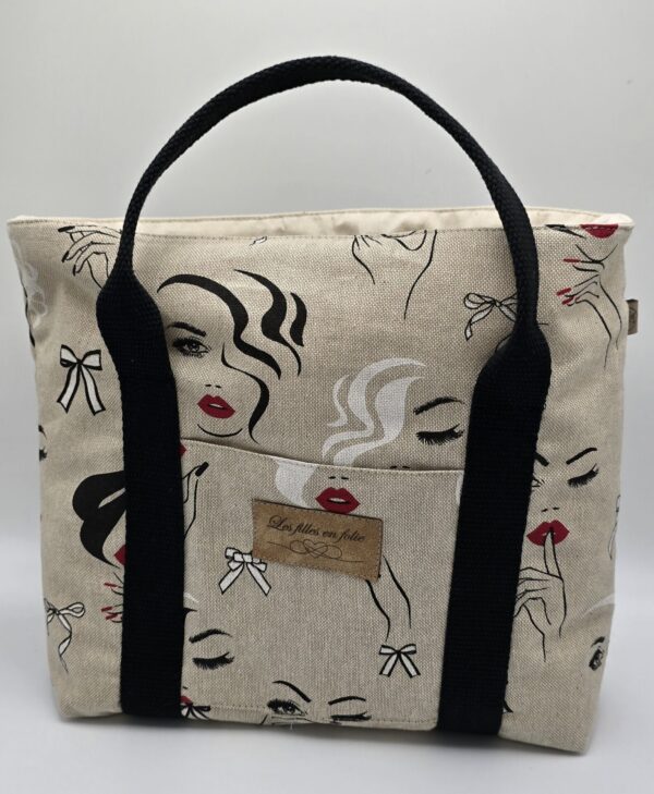 Sac cabas – Élégance rétro et audace graphique