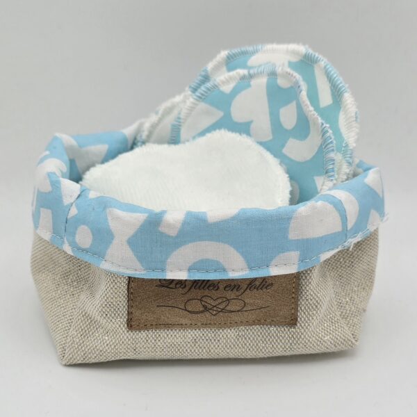Panier Lingettes Nuage Bleu