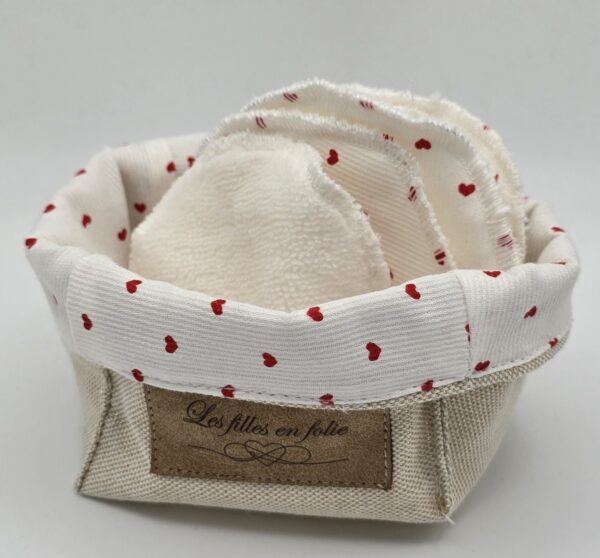 Panier Lingettes Coeurs