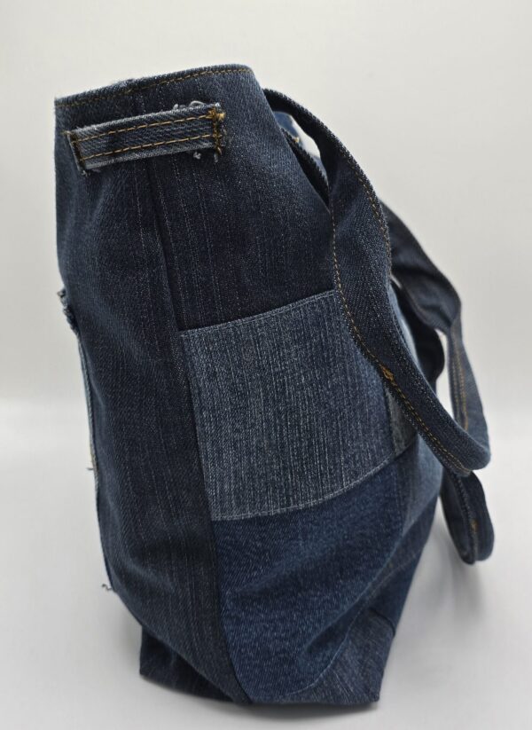 Sac en Jean Patchwork – Image 3