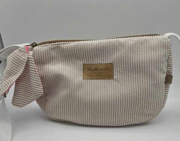 Sac en velours beige
