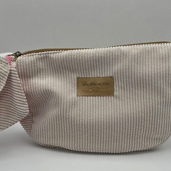 Sac en velours beige