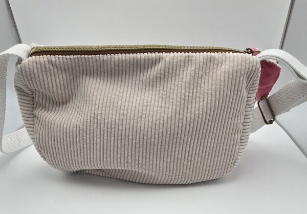 Sac en velours beige – Image 5