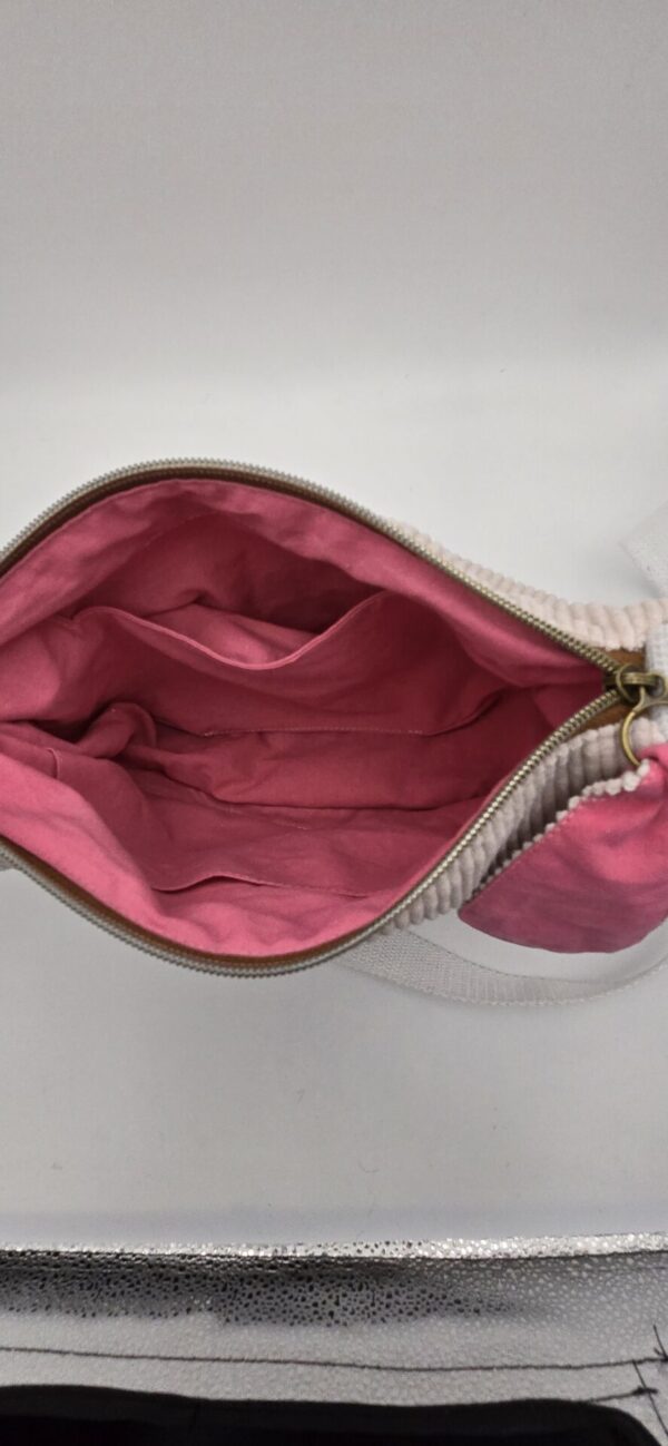 Sac en velours beige – Image 3